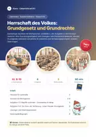 Vorschau - Arbeitsblätter - Grundgesetz und Grundrechte Kl. 9/10 - Deckblatt