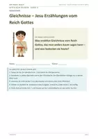 Vorschau - Stundenentwürfe - Religion: Arbeitsheft - Gleichnisse - Seite 1