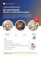 Vorschau - Arbeitsblätter - Medien und Fake News in der Demokratie - Deckblatt