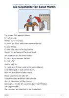 Vorschau - Arbeitsblätter - Sankt Martin | Klasse 1/2 | Lesetext + 4 Arbeitsblätter mit Lösungen - Seite 2
