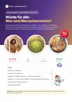 Vorschau - Arbeitsblätter - Was sind Menschenrechte? Kl. 9/10 - Deckblatt