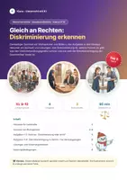 Vorschau - Arbeitsblätter - Diskriminierung erkennen – AGG Kl. 9/10 - Deckblatt