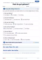 Vorschau - Arbeitsblätter - Sankt Martin Lesetext | Klasse 1/2 | Gratis-Arbeitsblatt + Lösung - Seite 3