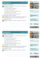 Vorschau - Stundenentwürfe - Superpositionsprinzip Überlagerung von Bewegungen Physik Oberstufe E-Phase | Unterrichtsstunde 16 Seiten mit Lösungen | Fähre im Fluss, Geschwindigkeiten addieren, Boarding Pass, Exit-Ticket, Übungen | Wurf und Kurve 2 - Seite 3