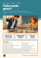 Vorschau - Stundenentwürfe - Waagerechter Wurf Versuch Fallapparat Physik Oberstufe E-Phase | Unterrichtsstunde 16 Seiten mit Lösungen | Fallzeit unabhängig von der Abwurfgeschwindigkeit, Boarding Pass, Exit-Ticket, Übungen | Wurf und Kurve 3 - Deckblatt