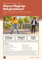 Vorschau - Stundenentwürfe - Zentripetalkraft Kreisbewegung Ursache Physik Oberstufe E-Phase | Unterrichtsstunde 16 Seiten mit Lösungen | Ball an der Schnur, tangentialer Abflug, Boarding Pass, Exit-Ticket, Übungen | Wurf und Kurve 9 - Deckblatt