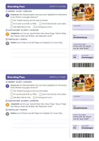 Vorschau - Stundenentwürfe - Zentrifugalkraft Zentripetalkraft Salatschleuder Physik Oberstufe E-Phase | Unterrichtsstunde 16 Seiten mit Lösungen | Wäscheschleuder, zwei Beschreibungen vergleichen, Boarding Pass, Exit-Ticket, Übungen | Wurf und Kurve 13 - Seite 3