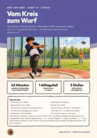 Vorschau - Stundenentwürfe - Kreisbewegung und waagerechter Wurf Hammerwurf Physik Oberstufe E-Phase | Unterrichtsstunde 16 Seiten mit Lösungen | tangentialer Abflug, Wurfweite, Boarding Pass, Exit-Ticket, Übungen | Wurf und Kurve 14 - Deckblatt