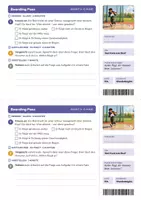 Vorschau - Stundenentwürfe - Kreisbewegung und waagerechter Wurf Hammerwurf Physik Oberstufe E-Phase | Unterrichtsstunde 16 Seiten mit Lösungen | tangentialer Abflug, Wurfweite, Boarding Pass, Exit-Ticket, Übungen | Wurf und Kurve 14 - Seite 3