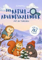 Vorschau - Arbeitsblätter - Weihnachtsrätsel Grundschule Klasse 2 3 | 24 Rätsel mit Lösungen: Suchsel, Labyrinth, Sudoku & Fehlerbild | Adventskalender zum Ausdrucken - Deckblatt