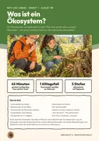 Vorschau - Stundenentwürfe - Ökosystem Biotop Biozönose Umweltfaktoren Biologie Klasse 7 8 | Unterrichtsstunde 16 Seiten mit Lösungen | abiotisch und biotisch, Waldrand-Erkundung, Boarding Pass, Exit-Ticket, Übungen | Netz des Lebens 1 - Deckblatt