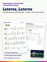 Vorschau - Stundenentwürfe - Laterne, Laterne – Boomwhacker Noten farbig + Unterrichtsentwurf – Sankt Martin - Deckblatt