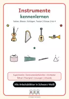Vorschau - Unterrichtsreihen - Instrumente kennenlernen | Instrumentenfamilien und Orchester | Klasse 2 bis 4 - Deckblatt