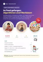 Vorschau - Arbeitsblätter - Algorithmen und Filterblasen Kl. 9/10 - Deckblatt