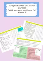 Vorschau - Arbeitsblätter - Kurzgeschichten | Passé composé und Imparfait | Klasse 8 - Deckblatt
