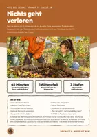 Vorschau - Stundenentwürfe - Produzenten Konsumenten Destruenten Stoffkreislauf Biologie Klasse 7 8 | Unterrichtsstunde 16 Seiten mit Lösungen | Kompost, Kreislauf der Stoffe, Boarding Pass, Exit-Ticket, Übungen | Netz des Lebens 7 - Seite 1