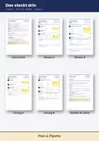 Vorschau - Arbeitsblätter - Terme vereinfachen Klasse 8 – Zusammenfassen und Klammern auflösen – Differenziertes Arbeitsblatt mit Lösungen | Fit in 10 Mathe - Seite 1
