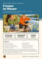 Vorschau - Stundenentwürfe - Nahrungsnetz See Plankton Biologie Klasse 7 8 | Unterrichtsstunde 16 Seiten mit Lösungen | Phytoplankton, Zooplankton, Algenblüte, Boarding Pass, Exit-Ticket, Übungen | Netz des Lebens 17 - Deckblatt
