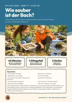 Vorschau - Stundenentwürfe - Gewässergüte Zeigerorganismen Bach Biologie Klasse 7 8 | Unterrichtsstunde 16 Seiten mit Lösungen | Bachtiere bestimmen, Gewässergüte einschätzen, Boarding Pass, Exit-Ticket, Übungen | Netz des Lebens 19 - Deckblatt