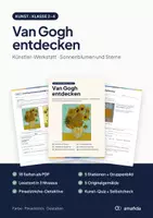 Vorschau - Unterrichtsreihen - Van Gogh entdecken – Künstler-Werkstatt Kunst Klasse 2–4 | Sonnenblumen, Sternennacht, Pinselstriche - Seite 1