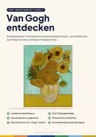 Vorschau - Unterrichtsreihen - Van Gogh entdecken – Künstler-Werkstatt Kunst Klasse 2–4 | Sonnenblumen, Sternennacht, Pinselstriche - Deckblatt