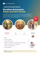 Vorschau - Arbeitsblätter - Kakao, Kinderarbeit und Fairer Handel - Deckblatt