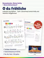 Vorschau - Stundenentwürfe - O du fröhliche – Boomwhacker Noten farbig + Unterrichtsentwurf – Weihnachtslied - Deckblatt