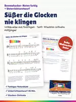 Vorschau - Stundenentwürfe - Süßer die Glocken nie klingen – Boomwhacker Noten farbig + Unterrichtsentwurf – Weihnachtslied - Deckblatt