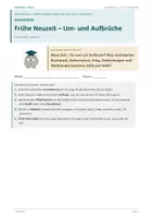 Vorschau - Stundenentwürfe - Geschichte: Arbeitsheft - Frühe Neuzeit - Seite 1