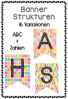 Vorschau - Poster - ABC Banner Strukturen für Wimpelkette - Deckblatt