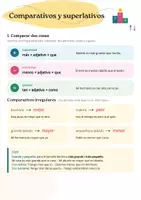 Vista previa - Hojas de trabajo - Comparativos y superlativos en español (A2) - página 1