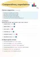 Vista previa - Hojas de trabajo - Comparativos y superlativos en español (A2) - página 2