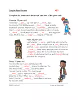 Vorschau - Arbeitsblätter - English Simple Past Reading / Worksheet: Englische Verbformen - Seite 3