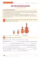 Vorschau - Arbeitsblätter - Die Streichinstrumente und das Orchester - Seite 1