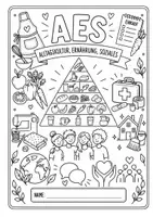 Vorschau - Mal- und Bastelvorlagen - Titelbild für den AES Ordner - Deckblatt