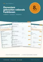 Vorschau - Arbeitsblätter - Gebrochen-rationale Funktionen und indirekte Proportionalität Mathe 8 Gymnasium - Seite 1