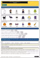 Vorschau - Arbeitsblätter - Halloween – trick or treat, costumes & jack-o'-lanterns (A1) - Seite 1