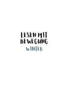 Vorschau - Aufgabenkarten - Lesen mit Bewegung Winter Klasse 1 2 3 4 | 32 Wortkarten, 24 Rätselsätze, Geschichten in drei Stufen | Brain Breaks im Januar und Februar - Seite 1