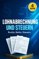 Vorschau - Arbeitsblätter - Lohnabrechnung, Steuerklassen - Wirtschafts- und Sozialkunde Berufsschule, Aufgaben - Deckblatt