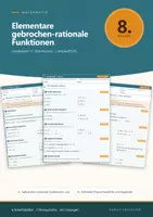 Vorschau - Arbeitsblätter - Gebrochen-rationale Funktionen und indirekte Proportionalität Mathe 8 Gymnasium - Deckblatt