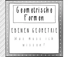 Vorschau - Merkblätter - Materialpaket: Geometrische Körper und Figuren - Seite 1