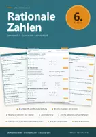 Vorschau - Arbeitsblätter - Rationale Zahlen Mathe 6 Gymnasium - Deckblatt