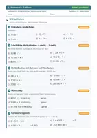 Vorschau - Arbeitsblätter - Multiplikation und Division ganzer Zahlen Mathe 5 Gymnasium - Seite 3