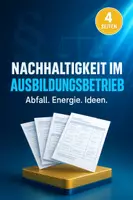 Vorschau - Arbeitsblätter - Nachhaltigkeit im Betrieb, Mülltrennung - Wirtschafts- und Sozialkunde Berufsschule - Deckblatt