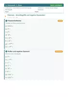 Vorschau - Arbeitsblätter - Potenzfunktionen und Erweiterung des Potenzbegriffs Mathe 9 Gymnasium - Seite 3