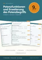 Vorschau - Arbeitsblätter - Potenzfunktionen und Erweiterung des Potenzbegriffs Mathe 9 Gymnasium - Seite 1