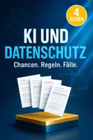 Vorschau - Arbeitsblätter - KI, Datenschutz, DSGVO im Betrieb - Wirtschafts- und Sozialkunde Berufsschule - Deckblatt