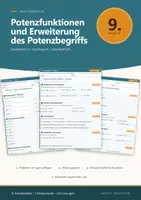 Vorschau - Arbeitsblätter - Potenzfunktionen und Erweiterung des Potenzbegriffs Mathe 9 Gymnasium - Deckblatt