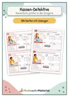 Vorschau - Fördermaterial/Inklusion - Kassen-Detektive: Drogerie (Kassenbons kontrollieren) - Deckblatt