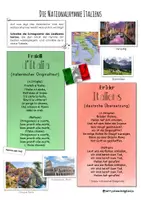 Vorschau - Arbeitsblätter - Ergänzung zu "Nationalhymnen untersuchen": Italien - Seite 1